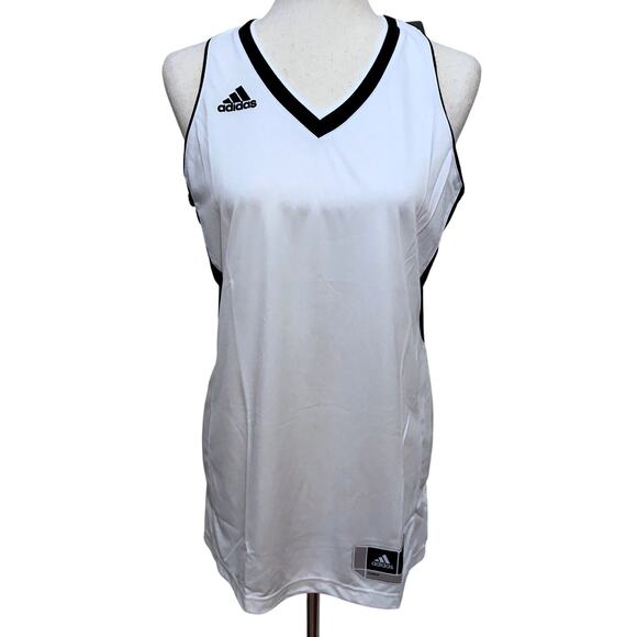 Adidas NWT White and Black Generic Team Jersey Women M - Picture 1 of 13